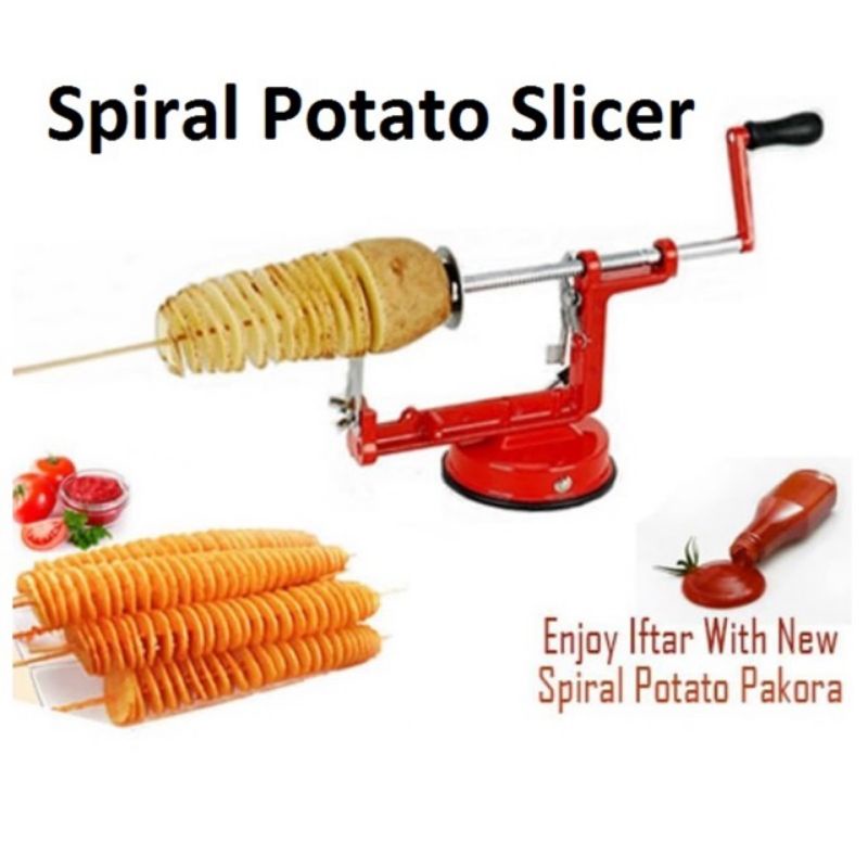 (MURAH) Spiral Potato Slicer FREE BUBBLE / Alat Pemotong Kentang Apel / Pemotong Buah