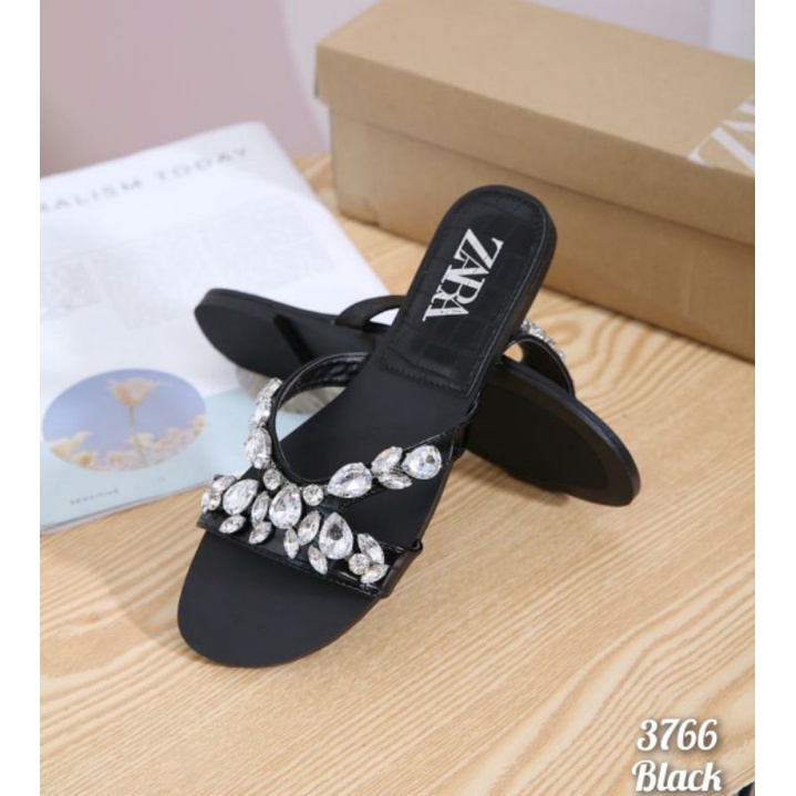 Sendal Zr flat Diamond Croco import  kode 3766(WajibUpsize)