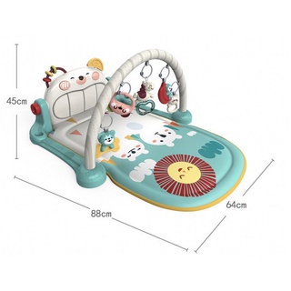 Right Start Double Sided Piano Gym Mat Baby Playgym Playmat Sensory Musical Rattle - Mainan Karpet Anak Bayi Lampu Lagu Musik-6