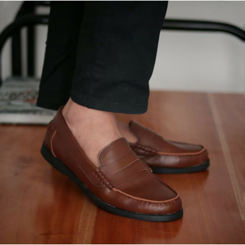 IRISH | Sepatu Slip On Kerja Pria Formal Kantor Loafers Kasual Original Premium Quality