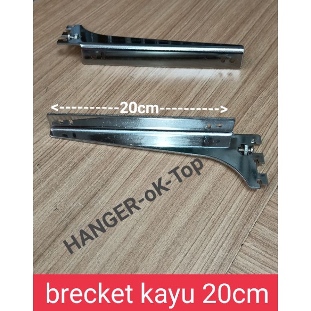 brecket kayu atau triplek 20cm