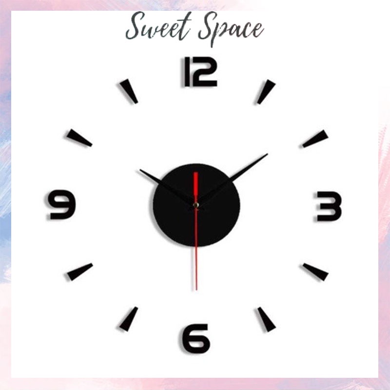 JAM DINDING AESTHETIC MODERN CLOCK TEMPEL 3D  [SWEETSPACE]