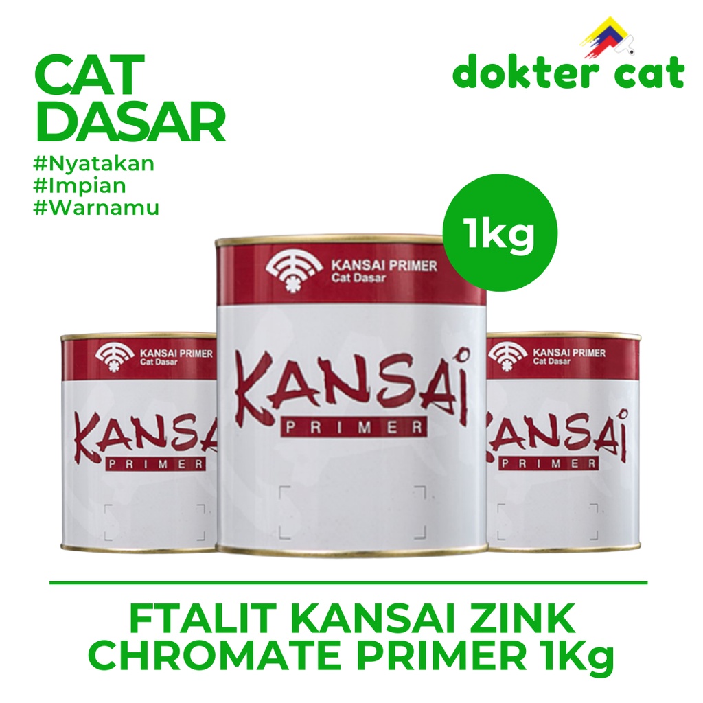 FTALIT KANSAI ZINK CHROMATE PRIMER 1Kg / KANSAI PAINT / CAT FTALIT KANSAI ZINK CHROMATE PRIMER 1Kg /