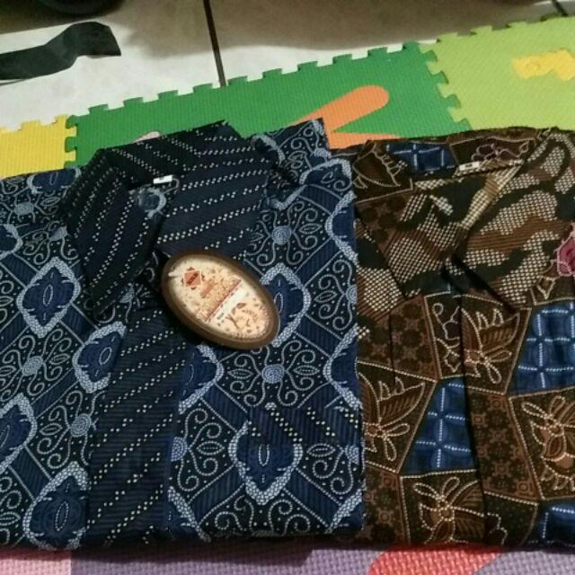 Bswart Batik Hrb026 Kenongo Hem Pendek Padi Pekalongan M L Xl Batik Pria Murah Modern Grosir