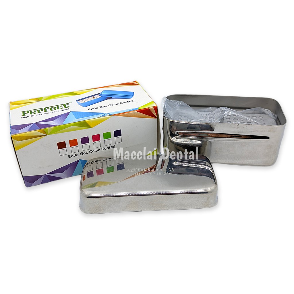 DENTAL ENDO BOX ENDOBOX STAINLESS STEEL 72 HOLE