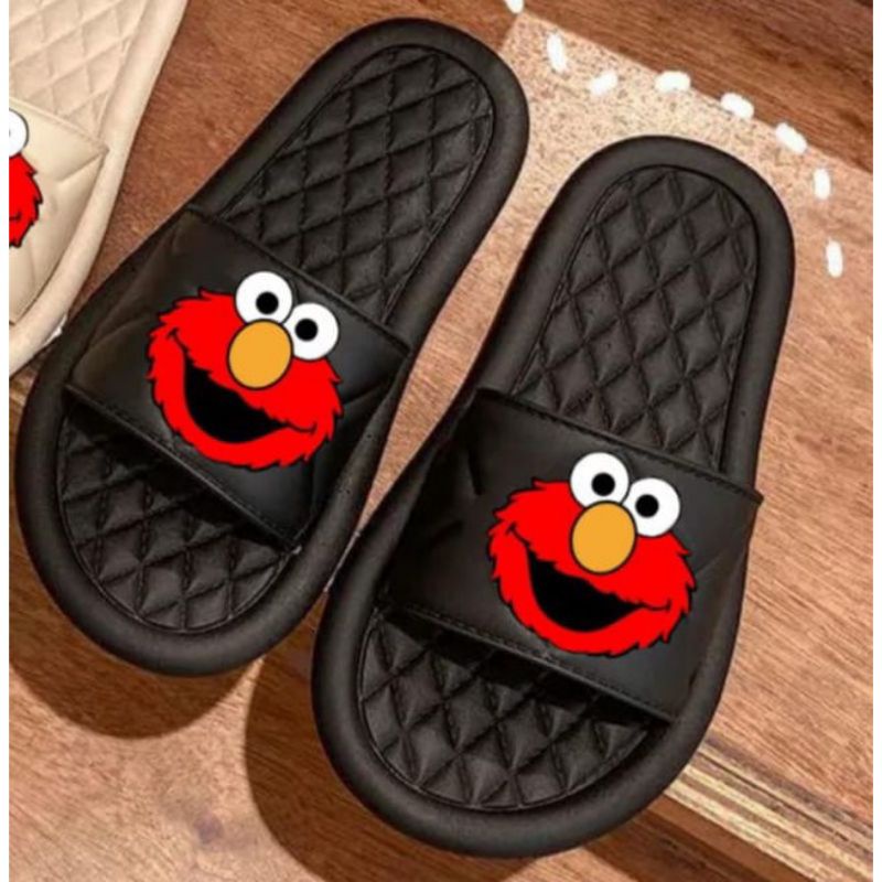 Sandal Selop Wanita Karakter Elmo Korean style