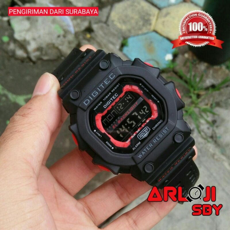 JAM TANGAN PRIA DIGITEC DG 5012 /2012 ORIGINAL TAHAN AIR RUBBER STRAP DIGITEC MONSTER