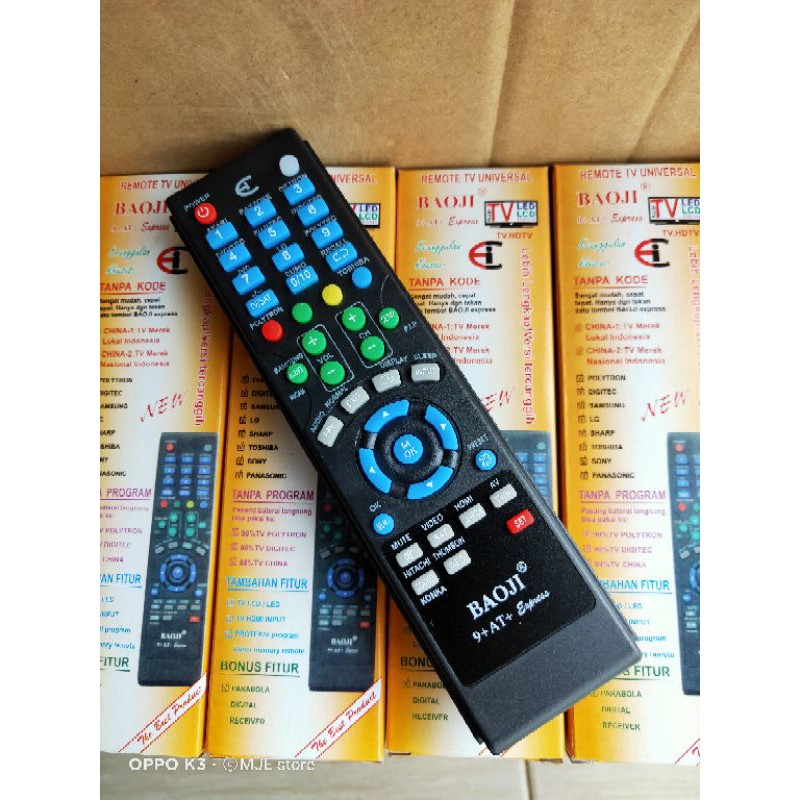 REMOTE TV LED LCD UNIVERSAL MULTI TV BAOJI 9+AT