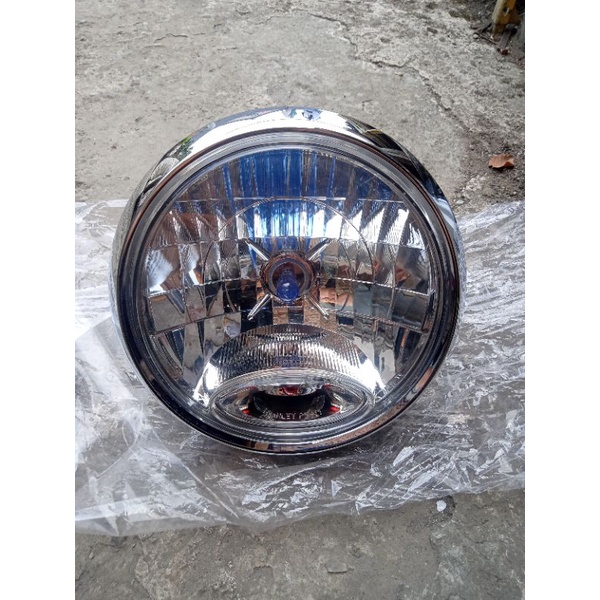 HEADLAMP REFLEKTOR LAMPU DEPAN SCORPIO RX-KING RXKING BULAT ORIGINAL