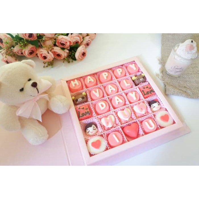 

coklat valentine dan boneka teddy bear