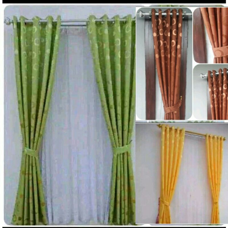 Gorden Jendela Minimalis Gorden Polkadot Gorden Motif Terbaru Gorden Jendela Hordeng Pintu Gorden Em