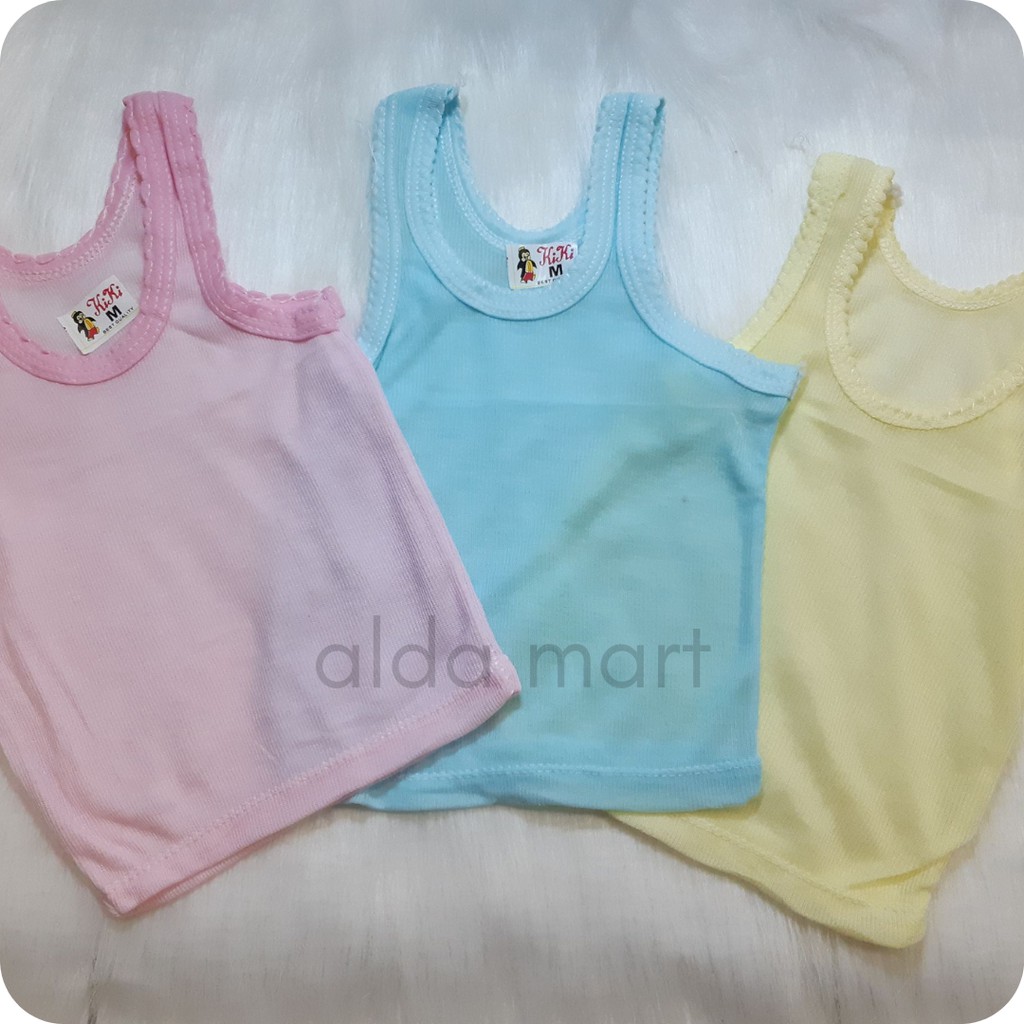 (3 Pcs) Kaos Dalam Bayi Warna Warni Kaos Singlet Kaos Kutang Kaos Bayi Baju Bayi