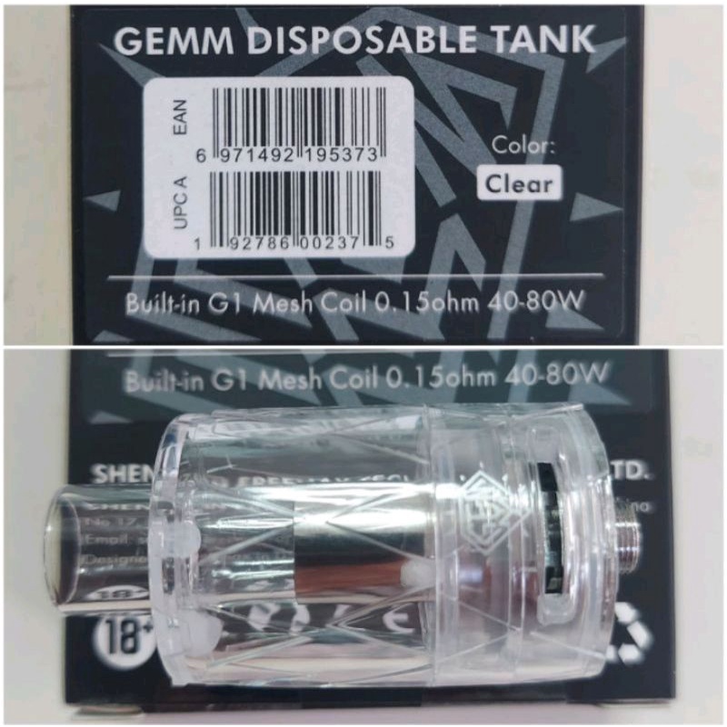 0.15 G1  G1  gemm disposable freemax 1 tank original 4ml