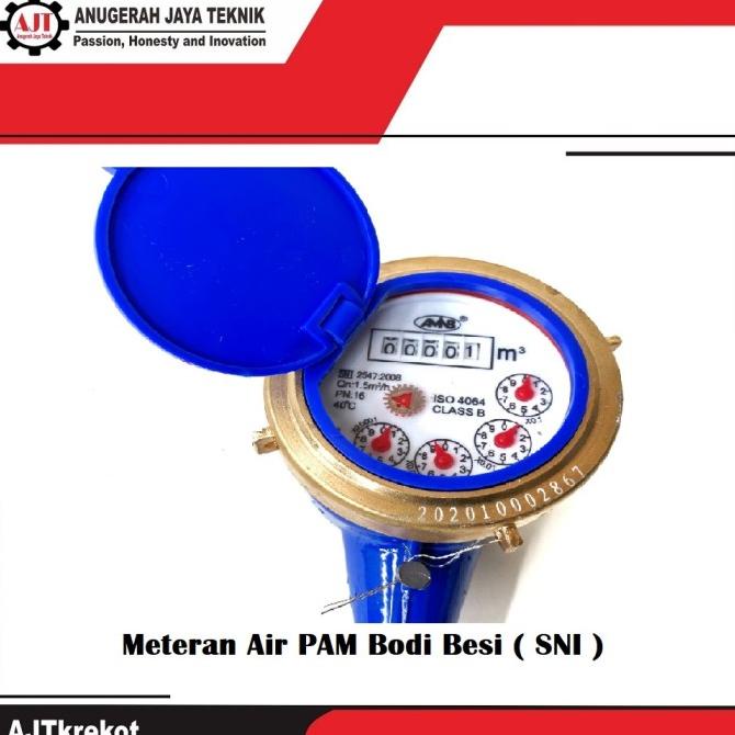 Meteran Air Besi Sni Amnb / Meteran Air Pam Body Besi Sni Amnb