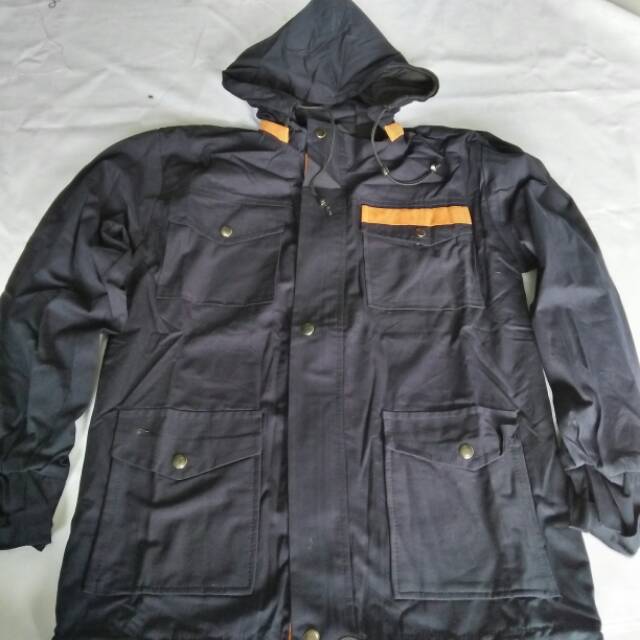 jaket parka black/navy/khaki/mocha katun 20s