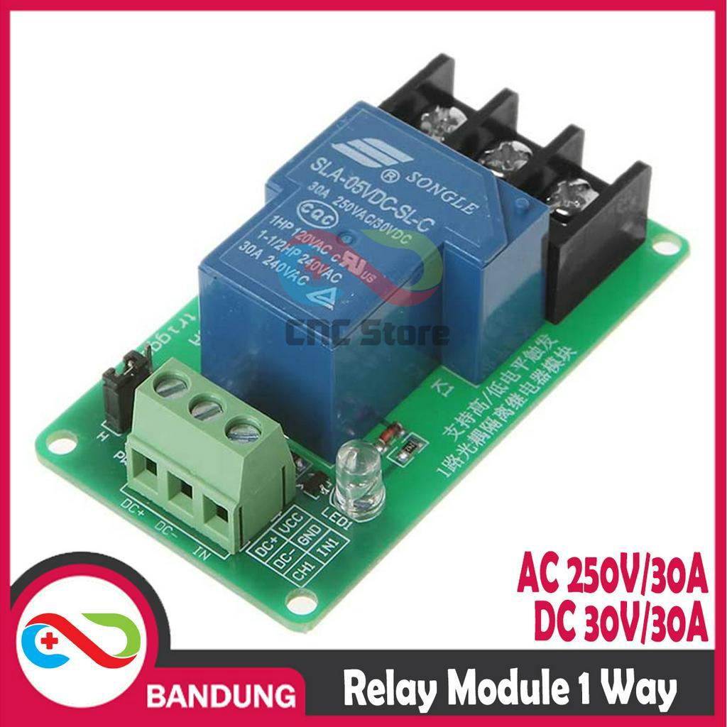 RELAY MODULE 5V 1 WAY 30A OPTOCOUPLER ISOLATION