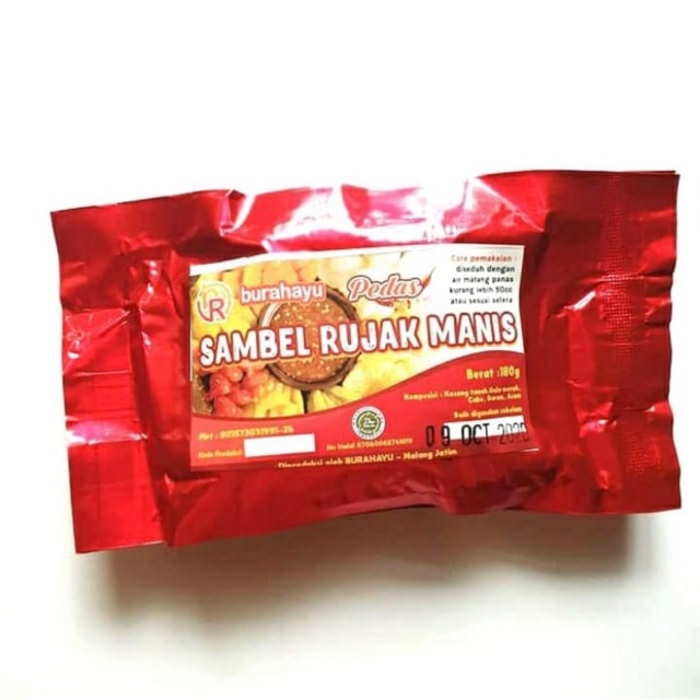 

Bumbu sambel rujak manis bu Rahayu khas Malang Jatim / bumbu rujak instant