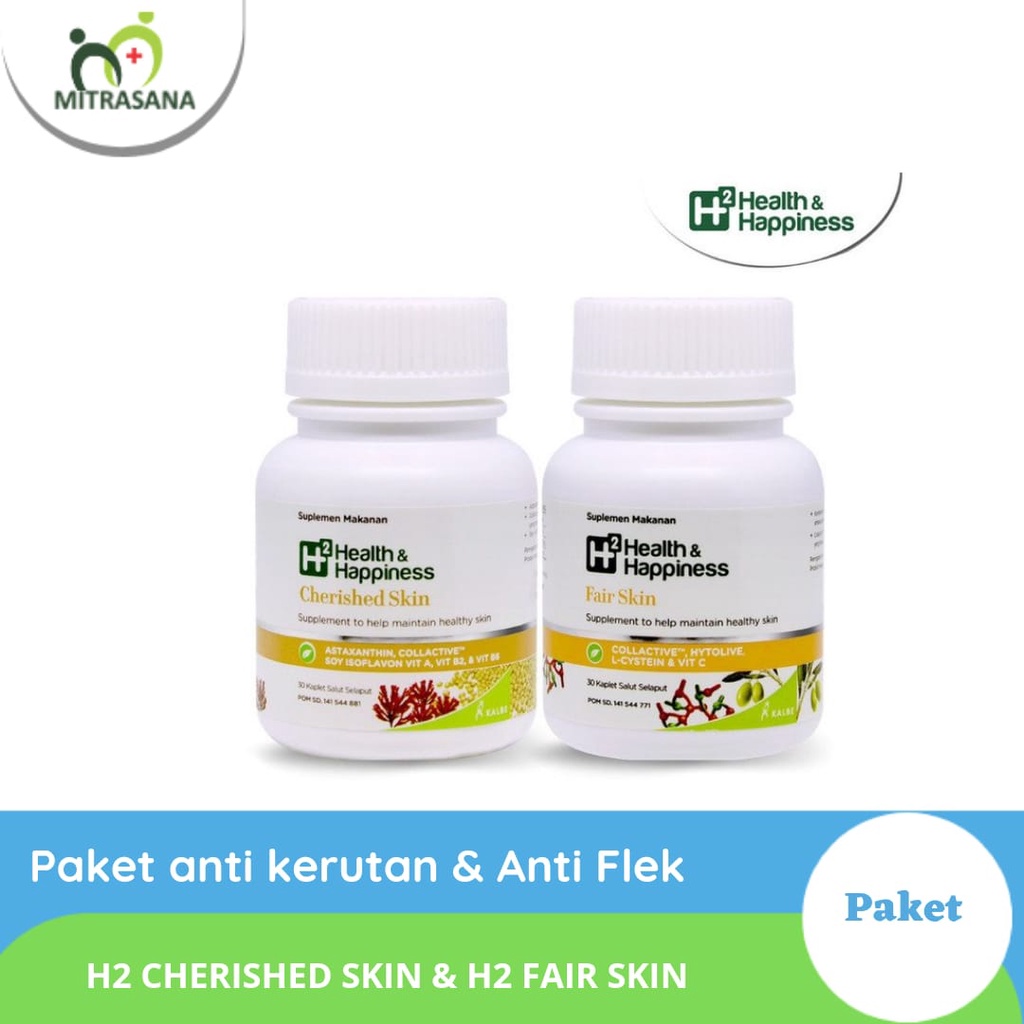 Paket Anti Kerutan & Anti Flek - H2 Fair Skin dan H2 Cherished Skin