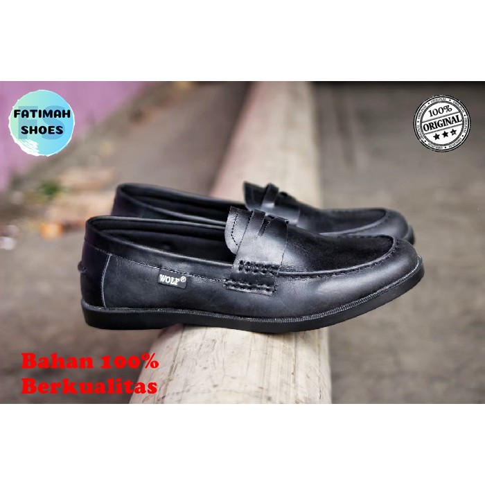 Sepatu Kulit Pria Sepatu Slip On Kulit Sepatu Formal Pria Sepatu Slip On Cowok Sepatu Santai Pria