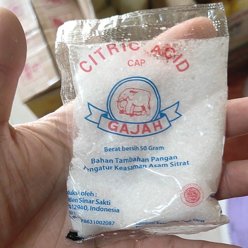 

pengatur keasaman / citrid acid gajah 50gram