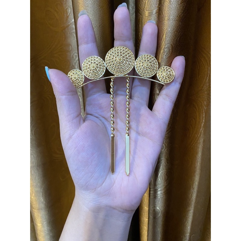 Tusuk Konde Lapis Emas 24K Replika Perhiasan Import Premium