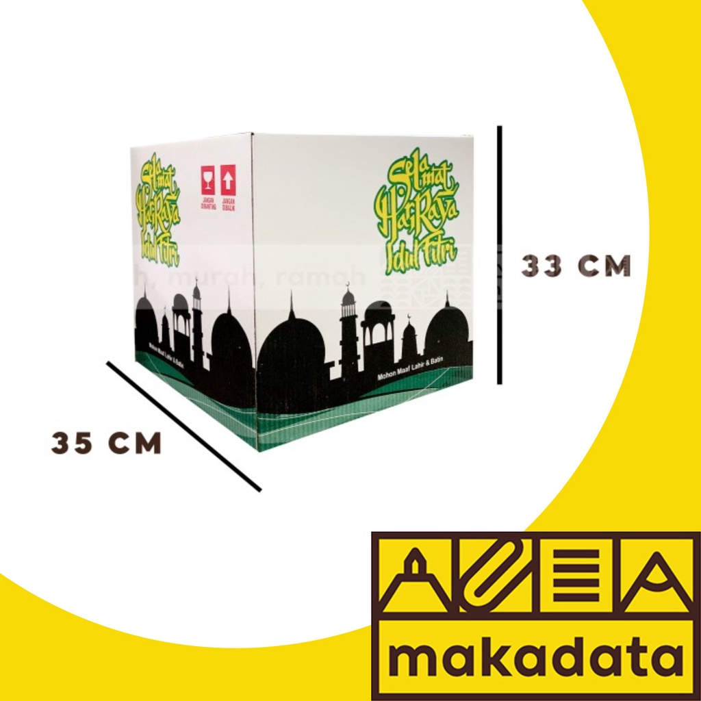 

BOX / DOS / KARDUS HAMPERS PARCEL LEBARAN IDUL FITRI UKURAN BESAR 35 CM X 35 CM X 33 CM