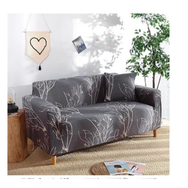 New TM COVER SOFA Tree Forest - Sarung SOFA + Sarung Bantal