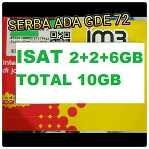 Perdana data indosat 4gb ( 2gb + 2 gb ) kuota 4 gb