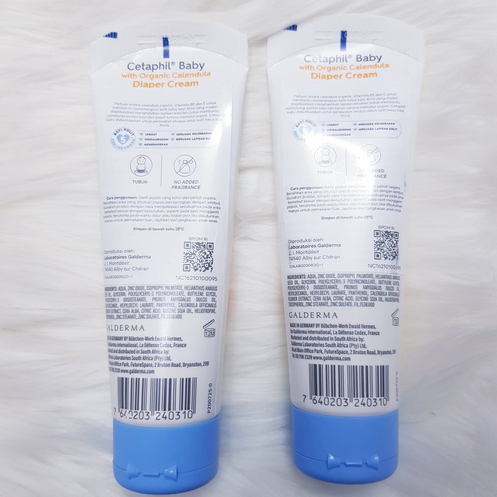 CETAPHIL BABY DIAPER CREAM WITH ORGANIC CALENDULA 70GR