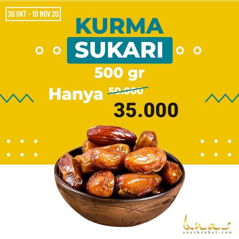 

Kurma Sukari 500 Gr