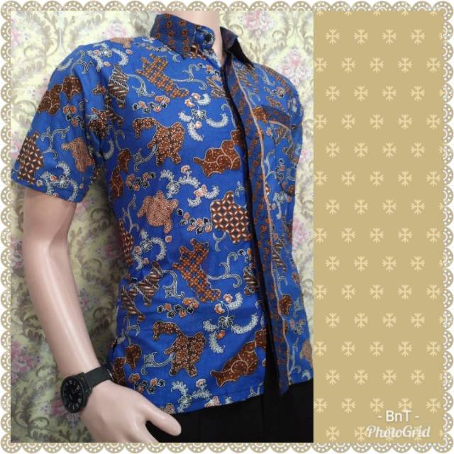 Kemeja Hem Batik Pria Dewasa Katun Prima Murah