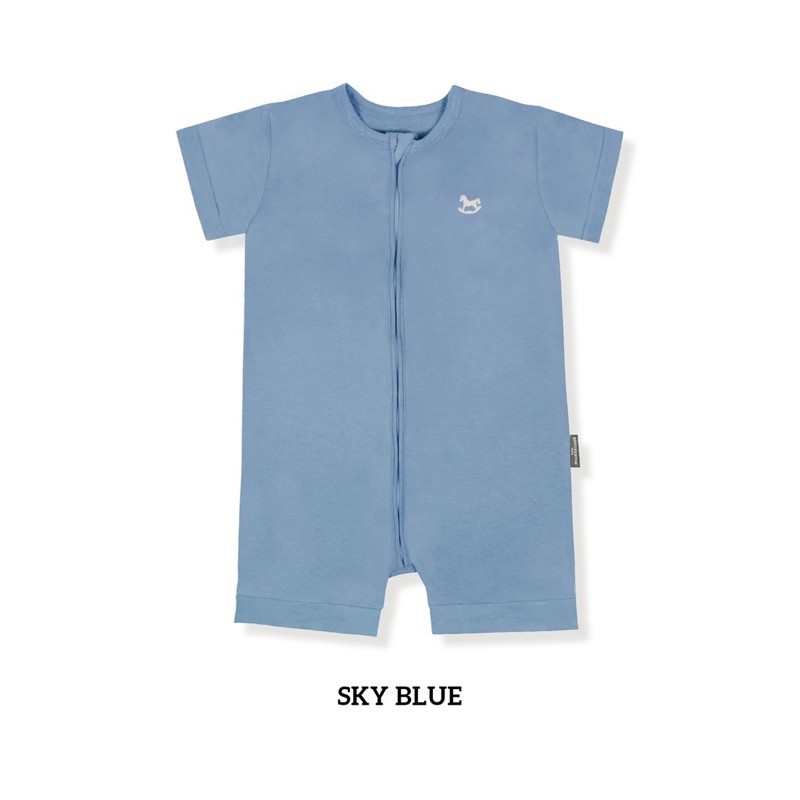 Agigu Wear - Zippy Playsuit by Little Palmerhaus 6M - 3Y, Jumsuit Bayi, Baju bayi, Jumper Baby-Sky Blue