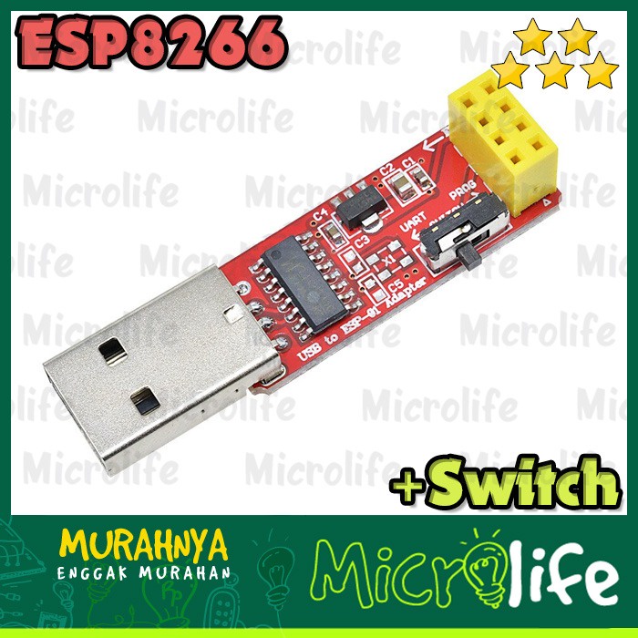 CH340G USB to ESP8266 Adapter with Switch Module