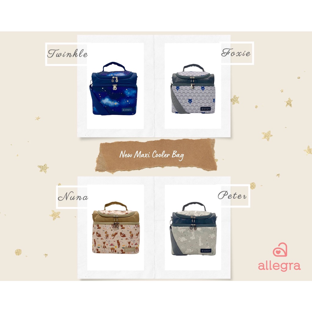 ALLEGRA NEW MAXI COOLER BAG TAS ASI  PETER / FOXIE GREY / NUNA / TWINKLE