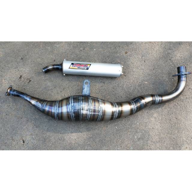 Knalpot f1zr kolong plat karat model kalajengking