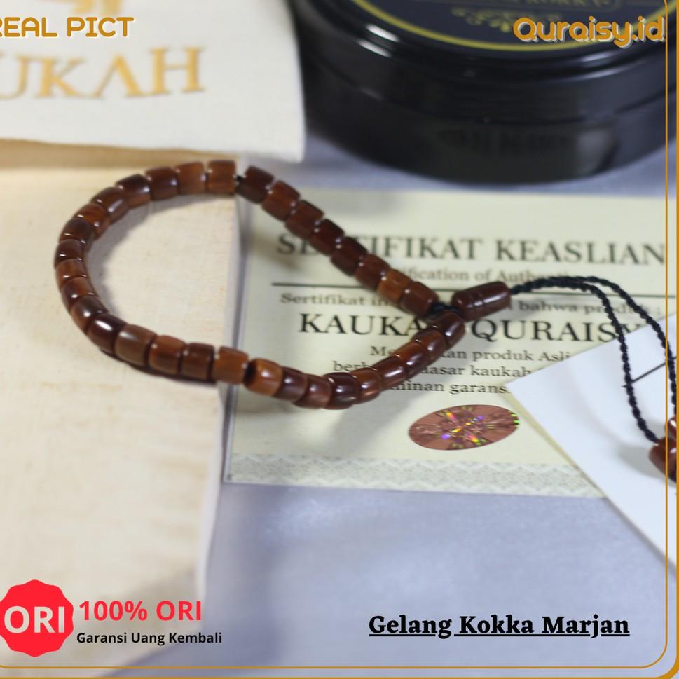 "Tul31au22ᴷ" Gelang Tasbih Kokka Kaukah Marjan Untuk Kesehatan Original Quraisy Kaokah Kaoka Kaukah 