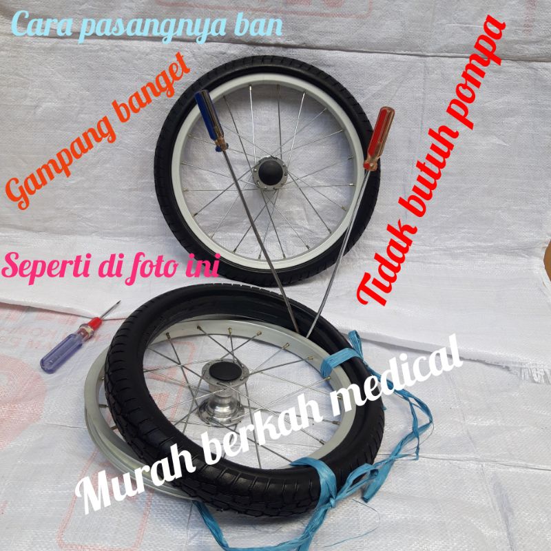 Ban mati kursi roda ukuran 22 diameter velg 51 cm / 52 cm