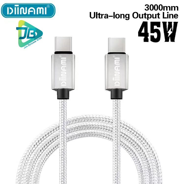 DIINAMI cable Kabel Data / Type-C ke Type-C / USB-C to USB-C / 45W Fast charging / 2 meter  &amp; 3 meter note10 note20 s21 s22 ultra MacBook air JB5897