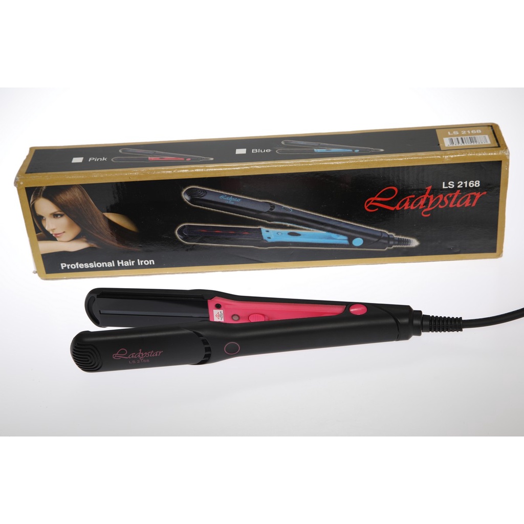 Pelurus Rambut LADYSTAR LS-2168 Alat Rebonding salon Murah Bagus Infrared Panas New Pria Mini