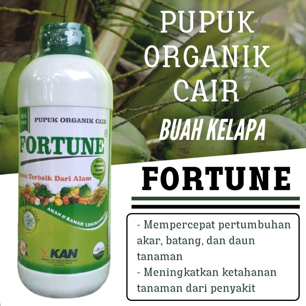 Pupuk Kelapa Agar Cepat Besar, Pupuk Organik Cair Fortune TERBAIK