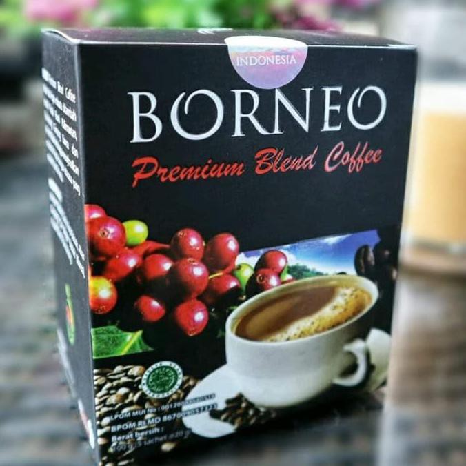 

> Kopi Borneo Premium Blend Coffe Kemasan Box Sudah Bpom