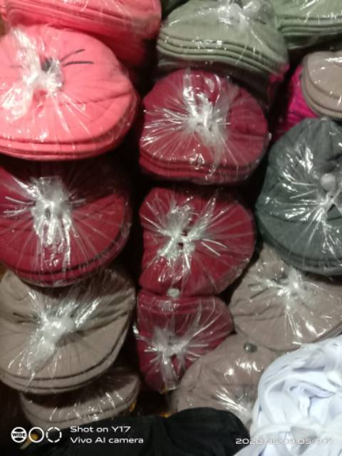 (1kg isi 25 pcs)Topi Bayi korea Karakter Kucing / COD-4