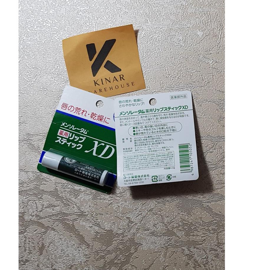 -Terjamin- Rohto Mentholatum Medicated Lip Stick XD Balm Lipbalm Asahi Ori Japan Lip Balm Langsung O
