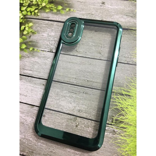 Case Hp Iphone X &amp; XS Case Transparan List Chrome Proteck Kamera #case#casehp#casemurah#caseiphone