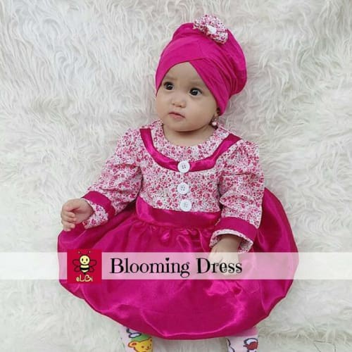 HOT Blooming Dress - Dress Pesta Balita - Setelan Dress Balita Kekinian