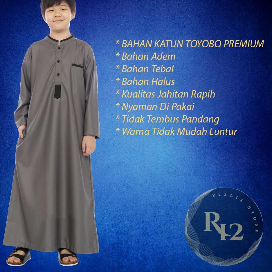 CRDF Jubah Anak Laki - Laki Toyobo Premium 2-15 Tahun /Jubah Anak Remaja /Gamis Anak Laki -Laki /Jub