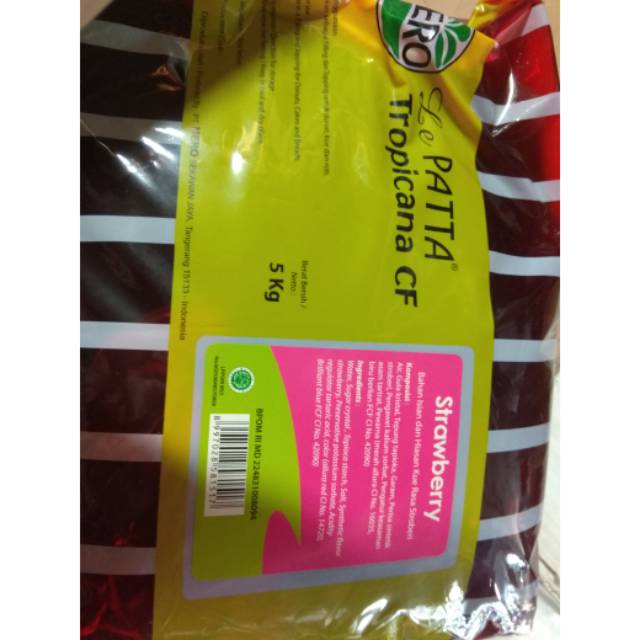 

Selai tropicana strawberry repack 1 kg