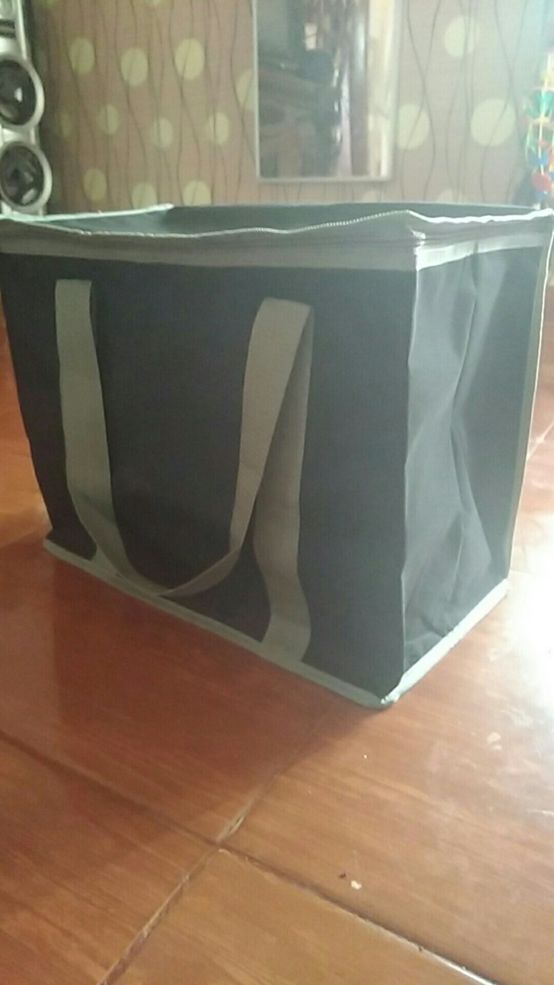 30l Zipper Cooler Bag Tas Belanja Pendingin Ice Wanita Shopping Aluminium Foil Resleting Ritsleting