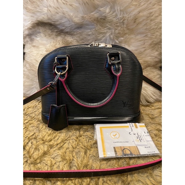 lv alma bb epi leather rare item 2017 AUTHENTIC