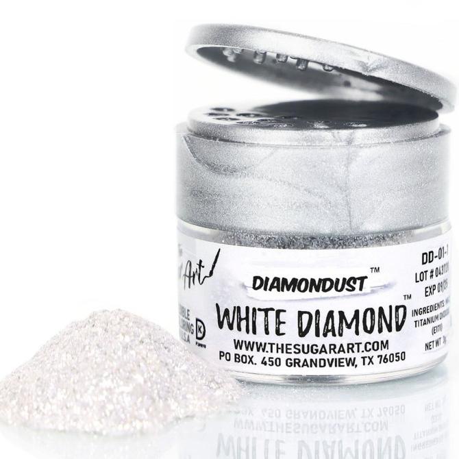 

Toping Kue White Diamondust The Sugar Art Edible Glitter 3 Gram | Murah